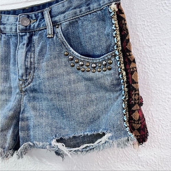 BDG Freya denim southwest ribbon stripe shorts - Picture 3 of 7